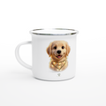 Emaille-Becher „Wuffnachten“ – Leash & Love