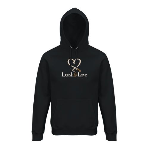 Bio-Hoodie mit Leash & Love Logo