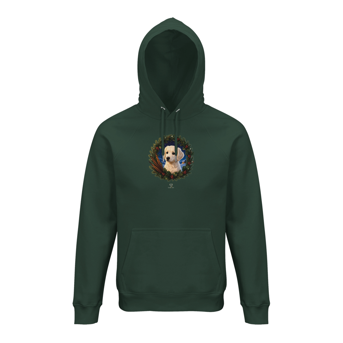 Bio-Hoodie „Weihnacht auf dem Land“