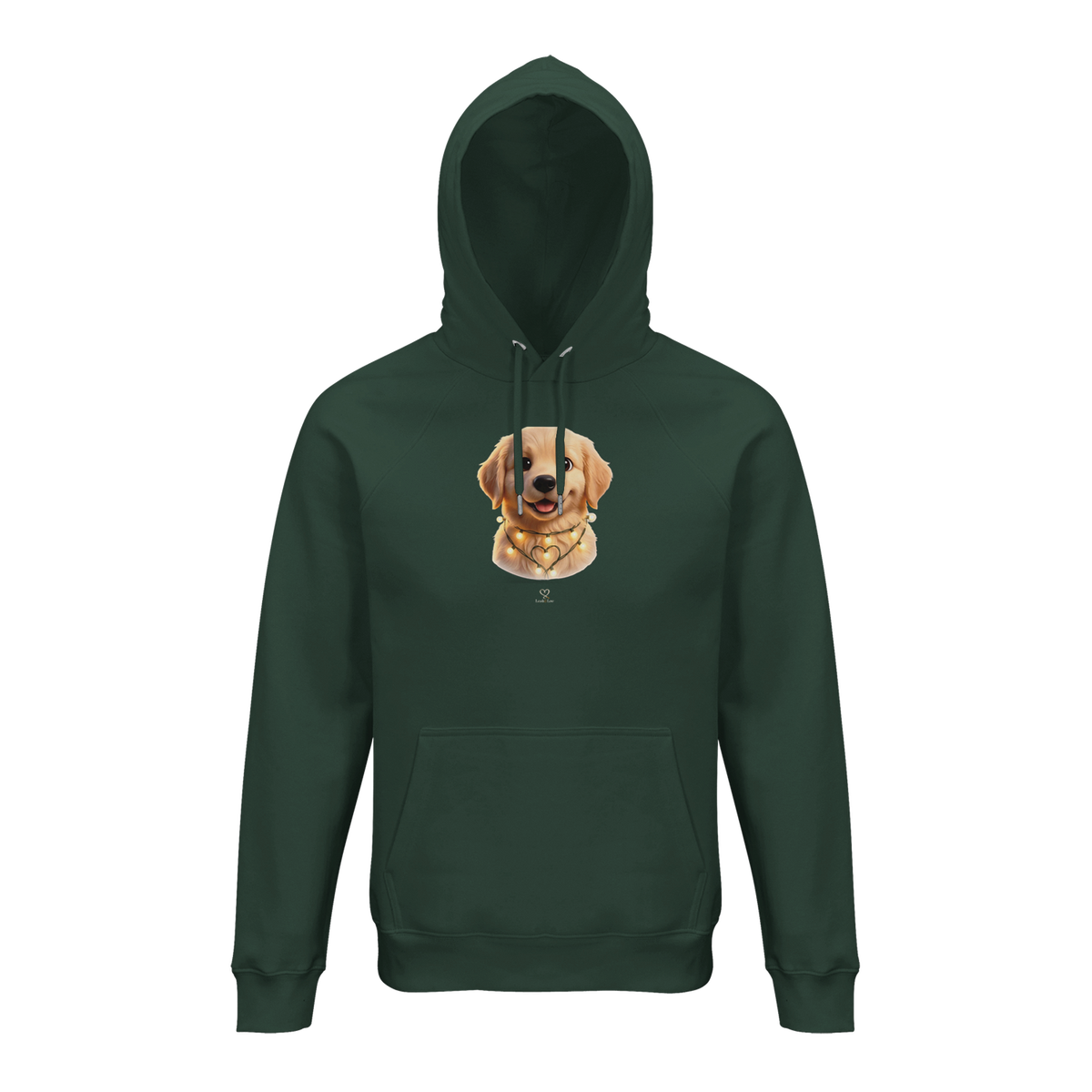 Bio-Hoodie „Wuffnachten“ – Leash & Love