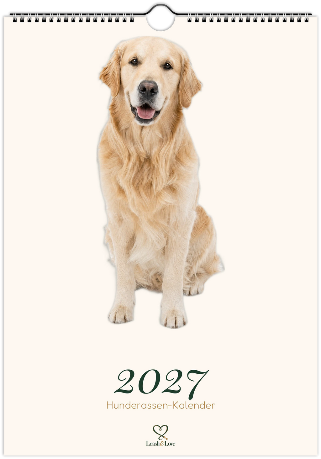 Hunderassen-Kalender 2027 – Leash & Love