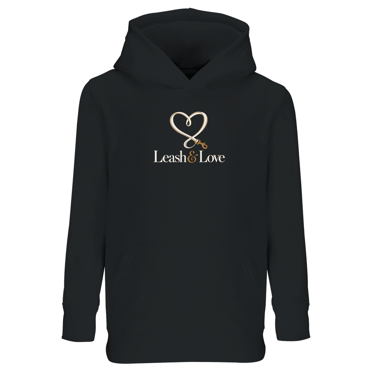 Kinder-Hoodie mit Leash & Love Logo