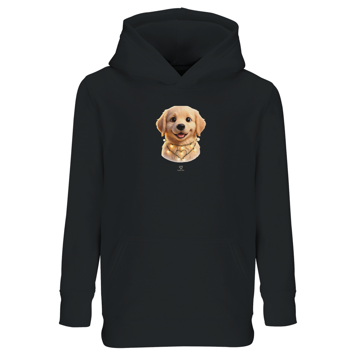 Kinder-Hoodie „Wuffnachten“ – Leash & Love
