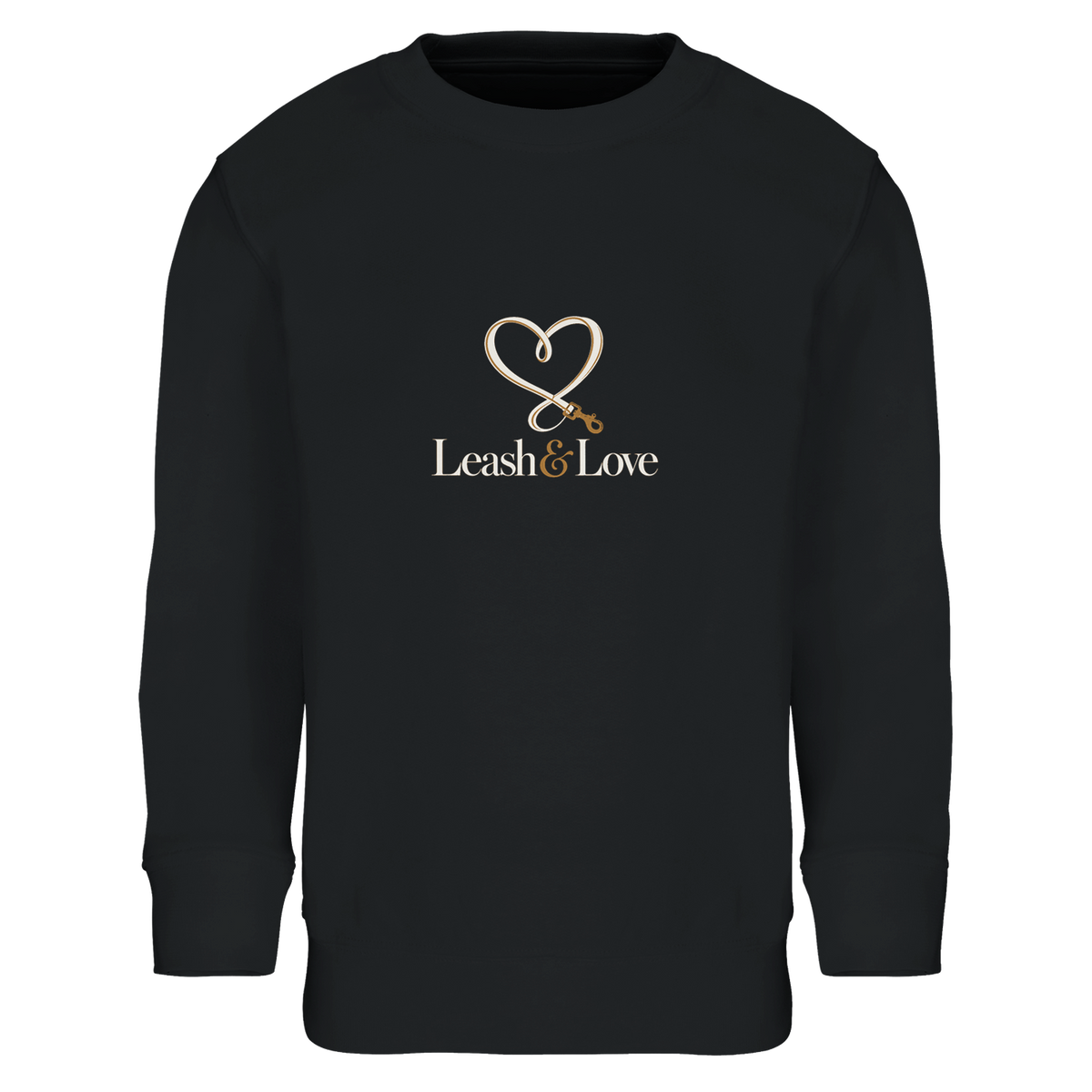 Kinder-Sweatshirt mit Leash & Love Logo